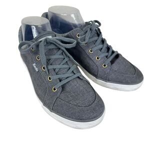 Keds Gray Lace Up Rubber‎ Soled Sneakers Tennis Shoes WF66247 Women's Size 8.5